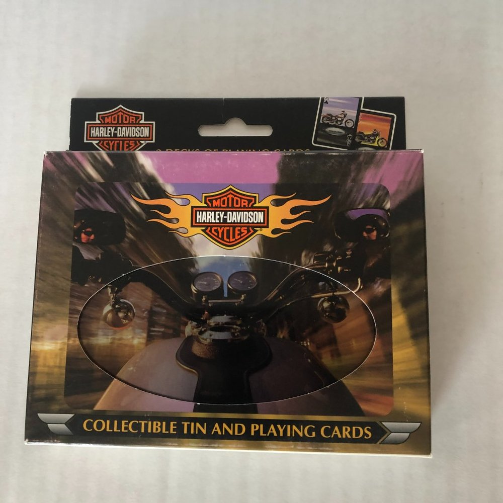 Harley Davidson Playing Cards in Tin 2 Pack